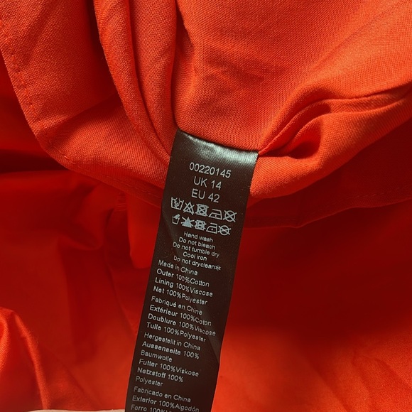 Rosabella City Chic Tangerine Tango Puff Sleeve Dress - Picture 7 of 7